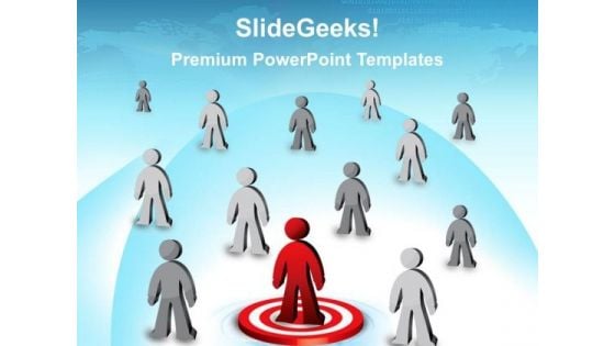 Person On Target Leadership PowerPoint Templates And PowerPoint Themes 0212