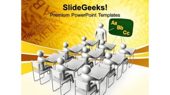 Person On With Concept Education PowerPoint Templates And PowerPoint Themes 0712