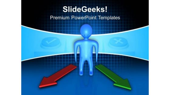Person With Arrows PowerPoint Templates And PowerPoint Themes 0612