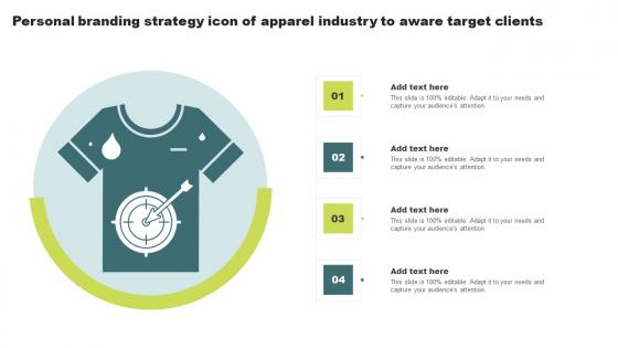 Personal Branding Strategy Icon Of Apparel Industry To Aware Target Clients Introduction Pdf