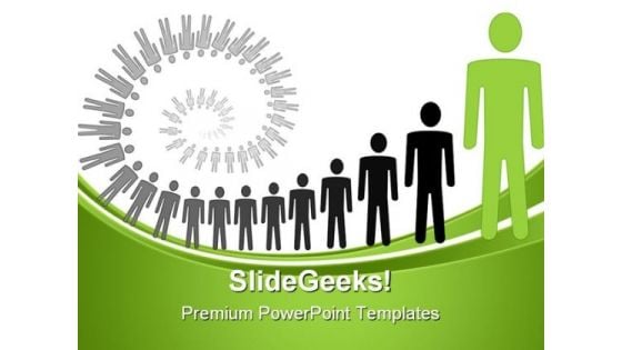 Personal Growth Leadership PowerPoint Themes And PowerPoint Slides 0811