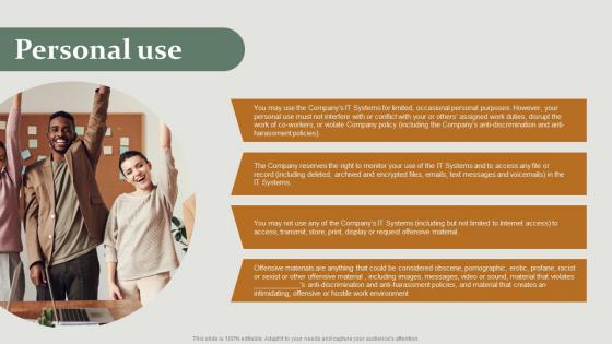Personal Use HR Policy Overview Powerpoint Presentation Ppt Template Pdf