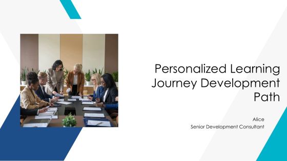 Personalized Learning Journey Development Path PPT Template AT