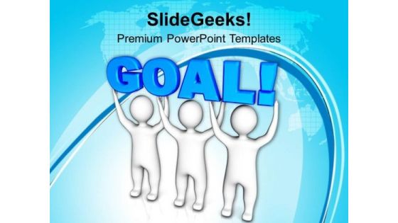 Persons Join Forces To Lift Goal Success PowerPoint Templates Ppt Backgrounds For Slides 0113