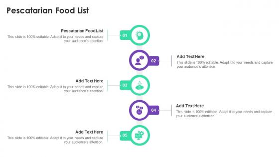 Pescatarian Food List In Powerpoint And Google Slides Cpb