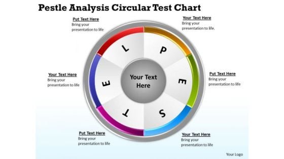 Pestle Analysis Circular Test Chart Forma Business Plan PowerPoint Templates