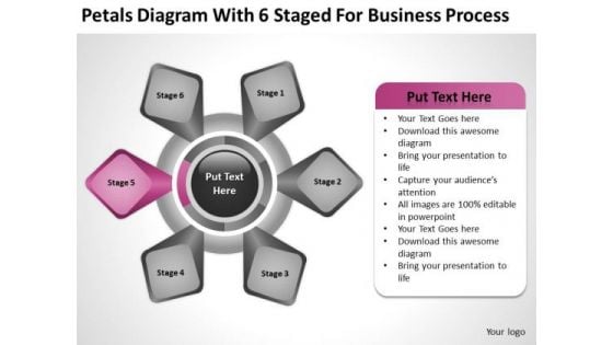 Petals Diagram With 6 Staged For Business Process Ppt Film Plan PowerPoint Templates