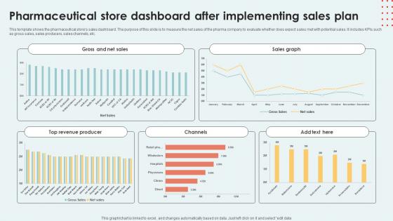 Pharmaceutical Store Dashboard After Implementing Sales Plan Inspiration Pdf