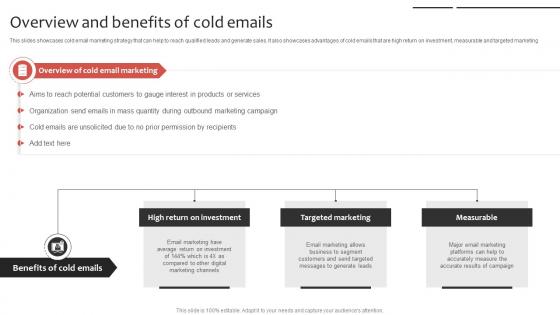 Phone Sales Strategy To Drive Overview And Benefits Of Cold Emails Strategy SS V