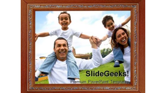 Photo Frame Family PowerPoint Templates And PowerPoint Backgrounds 0811