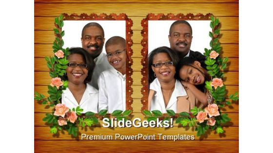 Photo Framework Family PowerPoint Themes And PowerPoint Slides 0811