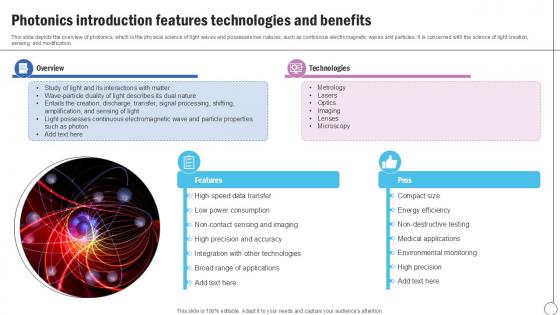 Photonics Introduction Features Silicon Photonics SiPh It Ppt PowerPoint Photonics Introduction Features Silicon Photonics SiPh It Ppt PowerPoint