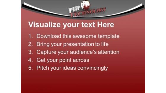Php Is New Technology PowerPoint Templates Ppt Backgrounds For Slides 0613
