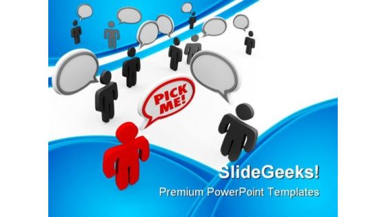 Pick Me Leadership PowerPoint Themes And PowerPoint Slides 0911