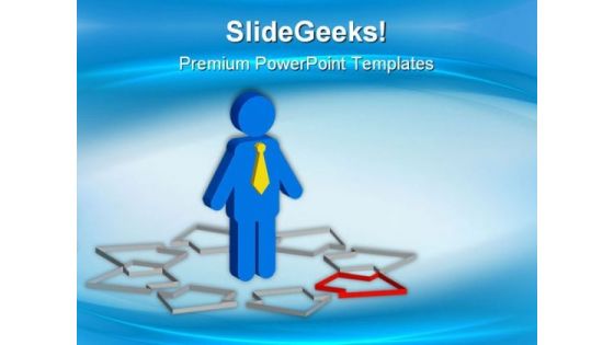 Pick Your Way Business PowerPoint Templates And PowerPoint Backgrounds 0711
