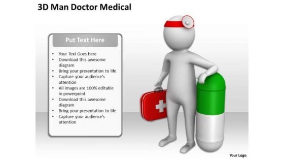 Pictures Of Business Men 3d Man Doctor Medical PowerPoint Slides