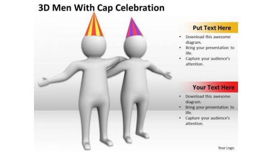 Pictures Of Business Men 3d With Cap Celebration PowerPoint Slides