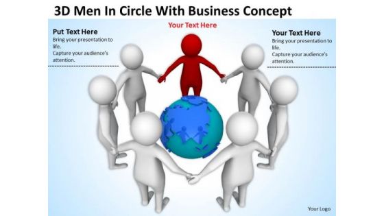 Pictures Of Business Men Circle With New PowerPoint Presentation Concept Slides