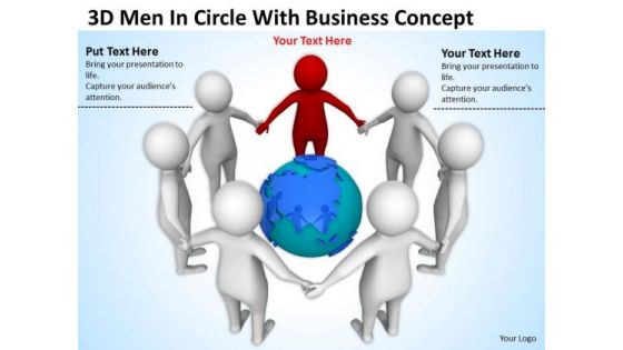 Pictures Of Business Men Circle With New PowerPoint Presentation Concept Slides