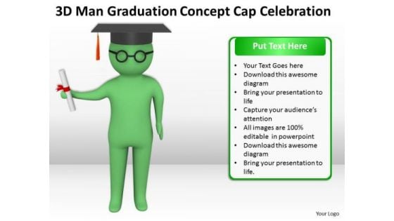 Pictures Of Business Men Concept Cap Celebration PowerPoint Templates Ppt Backgrounds For Slides