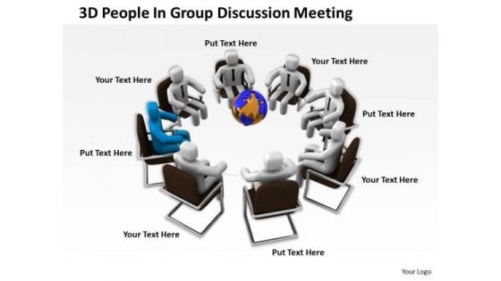 Pictures Of Business Men Group Discussion Meeting PowerPoint Templates Ppt Backgrounds For Slides