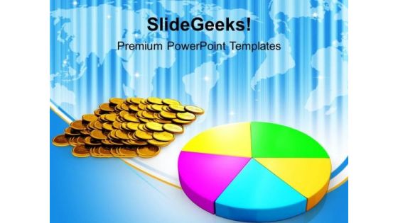 Pie Chart And Coins Money PowerPoint Templates Ppt Backgrounds For Slides 0113 Pie Chart And Coins Money PowerPoint Templates Ppt Backgrounds For Slides 0113