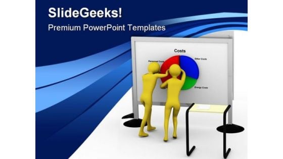 Pie Chart Business PowerPoint Template 0810