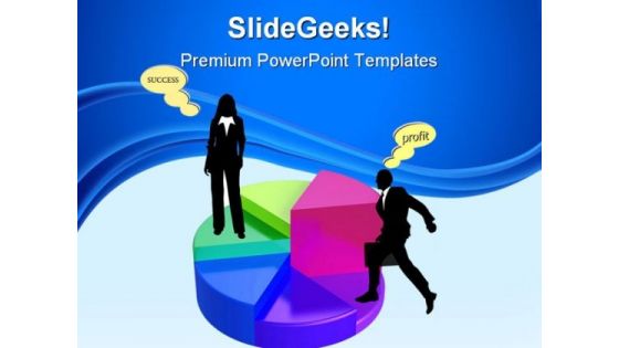 Pie Chart Business Success PowerPoint Templates And PowerPoint Backgrounds 0811