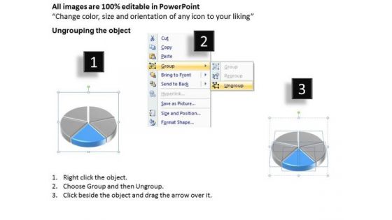 Pie Chart Data Comparisons 5 Stages Business Plan Templates PowerPoint Slides