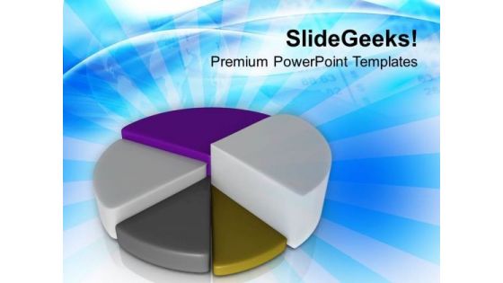 Pie Chart For Business And Marketing PowerPoint Templates Ppt Backgrounds For Slides 0513