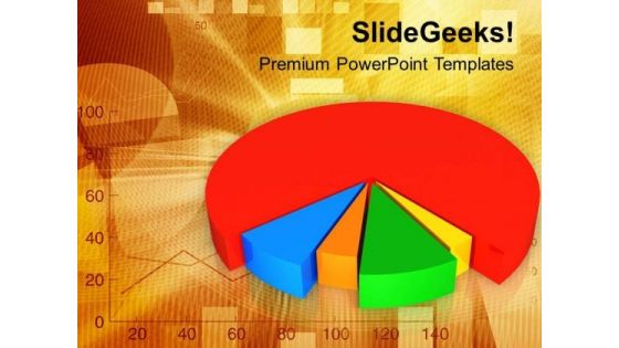 Pie Chart For Business Graph PowerPoint Templates Ppt Backgrounds For Slides 0413