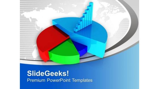 Pie Chart For Business Growth PowerPoint Templates Ppt Backgrounds For Slides 0413