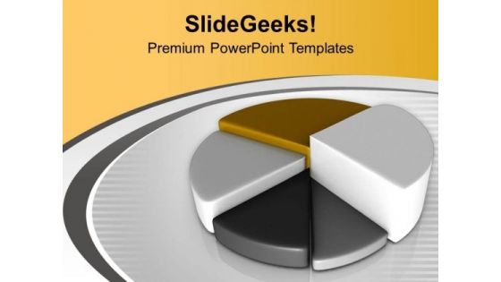 Pie Chart For Business Growth PowerPoint Templates Ppt Backgrounds For Slides 0513