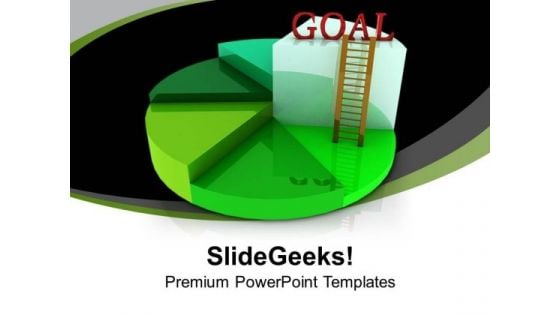 Pie Chart For Goal Achivement PowerPoint Templates Ppt Backgrounds For Slides 0313