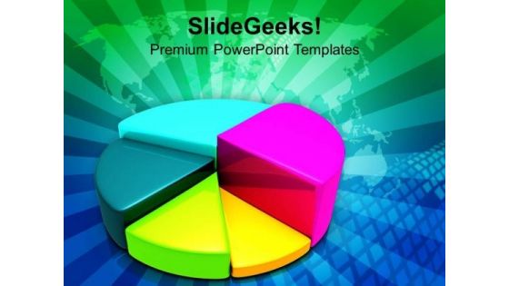 Pie Chart For Market Analysis PowerPoint Templates Ppt Backgrounds For Slides 0513