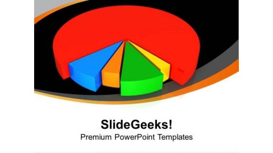 Pie Chart For Marketing Theme PowerPoint Templates Ppt Backgrounds For Slides 0513