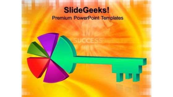 Pie Chart Key Security PowerPoint Templates And PowerPoint Themes 0512