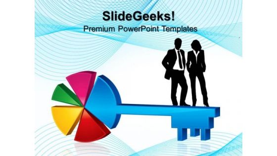 Pie Chart Leadership Key Success PowerPoint Templates And PowerPoint Themes 0512