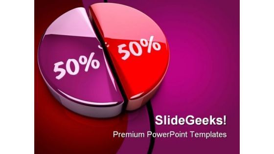 Pie Chart Percent Business PowerPoint Templates And PowerPoint Backgrounds 0911