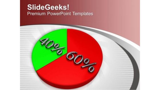 Pie Chart Represents Statistics Marketing PowerPoint Templates Ppt Backgrounds For Slides 0313