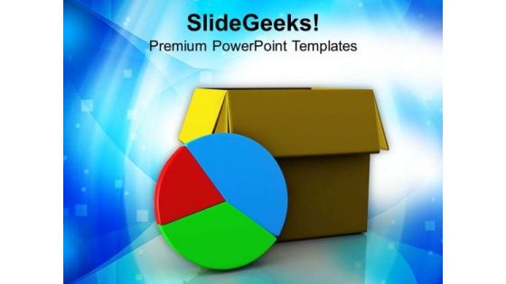 Pie Chart With Box Growth Finance PowerPoint Templates Ppt Backgrounds For Slides 0213