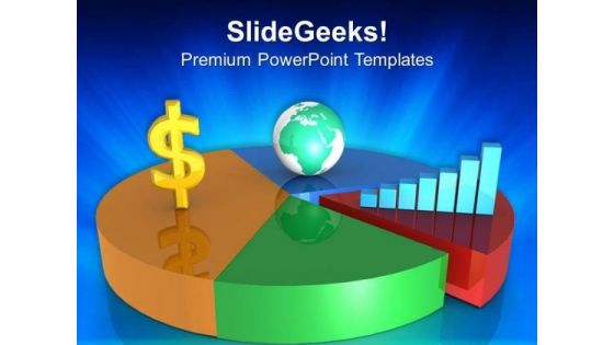 Pie Chart With Business Elements PowerPoint Templates Ppt Backgrounds For Slides 0313
