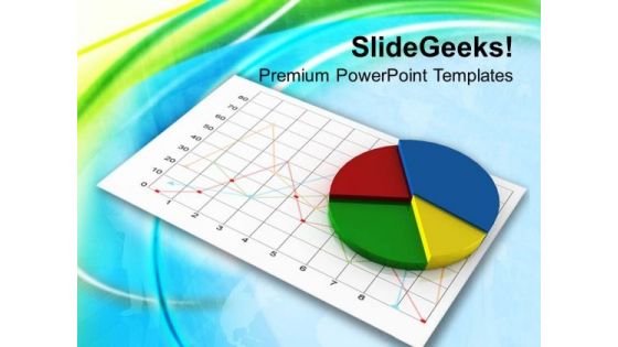 Pie Chart With Business Result PowerPoint Templates Ppt Backgrounds For Slides 0313