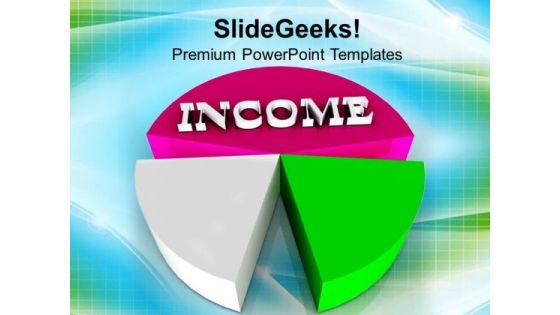 Pie Chart With Income Marketing Concept PowerPoint Templates Ppt Backgrounds For Slides 0413 Pie Chart With Income Marketing Concept PowerPoint Templates Ppt Backgrounds For Slides 0413
