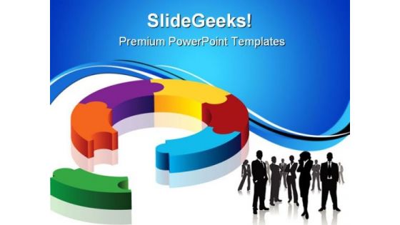 Pie Chart With People Business PowerPoint Templates And PowerPoint Backgrounds 1211