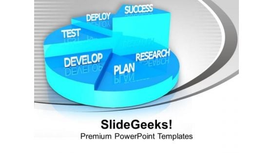 Pie Graph For Business Growth PowerPoint Templates Ppt Backgrounds For Slides 0413