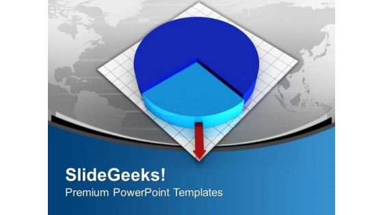 Pie With Graph With Global Theme PowerPoint Templates Ppt Backgrounds For Slides 0313