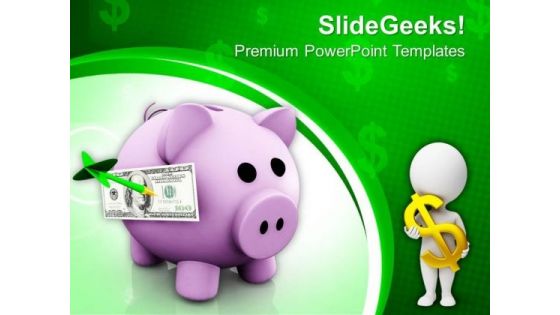 Piggy Bank And Dollars Symbol Success PowerPoint Templates Ppt Backgrounds For Slides 0213 Piggy Bank And Dollars Symbol Success PowerPoint Templates Ppt Backgrounds For Slides 0213