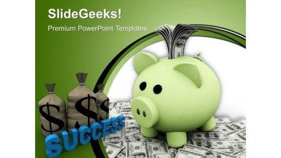 Piggy Bank And Money Growth PowerPoint Templates Ppt Backgrounds For Slides 0113 Piggy Bank And Money Growth PowerPoint Templates Ppt Backgrounds For Slides 0113