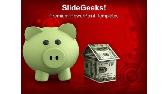 Piggy Bank Investment Savings Real Estate PowerPoint Templates Ppt Backgrounds For Slides 0213 Piggy Bank Investment Savings Real Estate PowerPoint Templates Ppt Backgrounds For Slides 0213